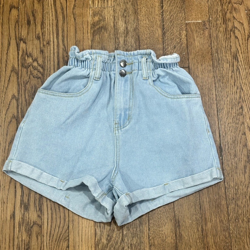 Light Blue Denim Women's Shorts